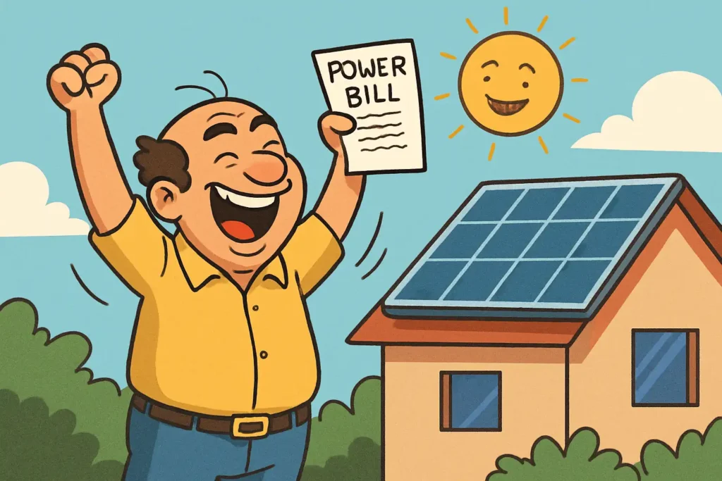 solar panels reduce electricity bills for Indian households