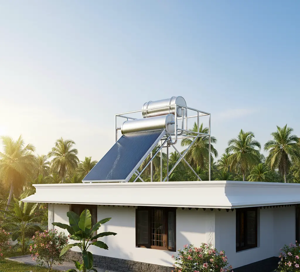 FPC Solar Water Heater Installation in Kerala - Efficient & Eco-Friendly Solution
