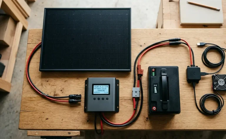 how-to-charge-battery-with-solar-panel-setup