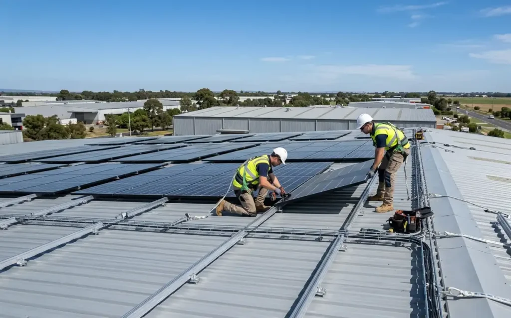 solar-panel-installation-on-corrugated-metal-roof